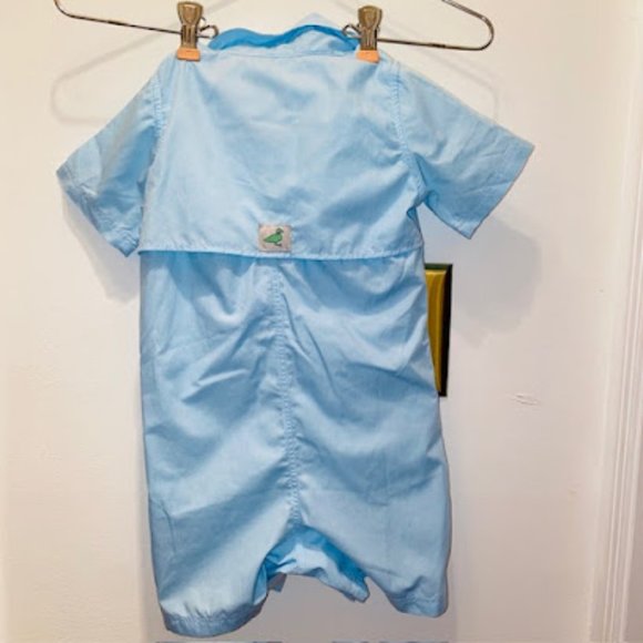 Toddler Boys Properly Tied Shortall 18 mos Blue Ex Condition - Picture 2 of 4